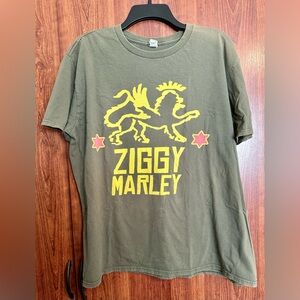 Ziggy Marley T-shirt Lion Reggae Zion Size XL Bob VINTAGE y2k
